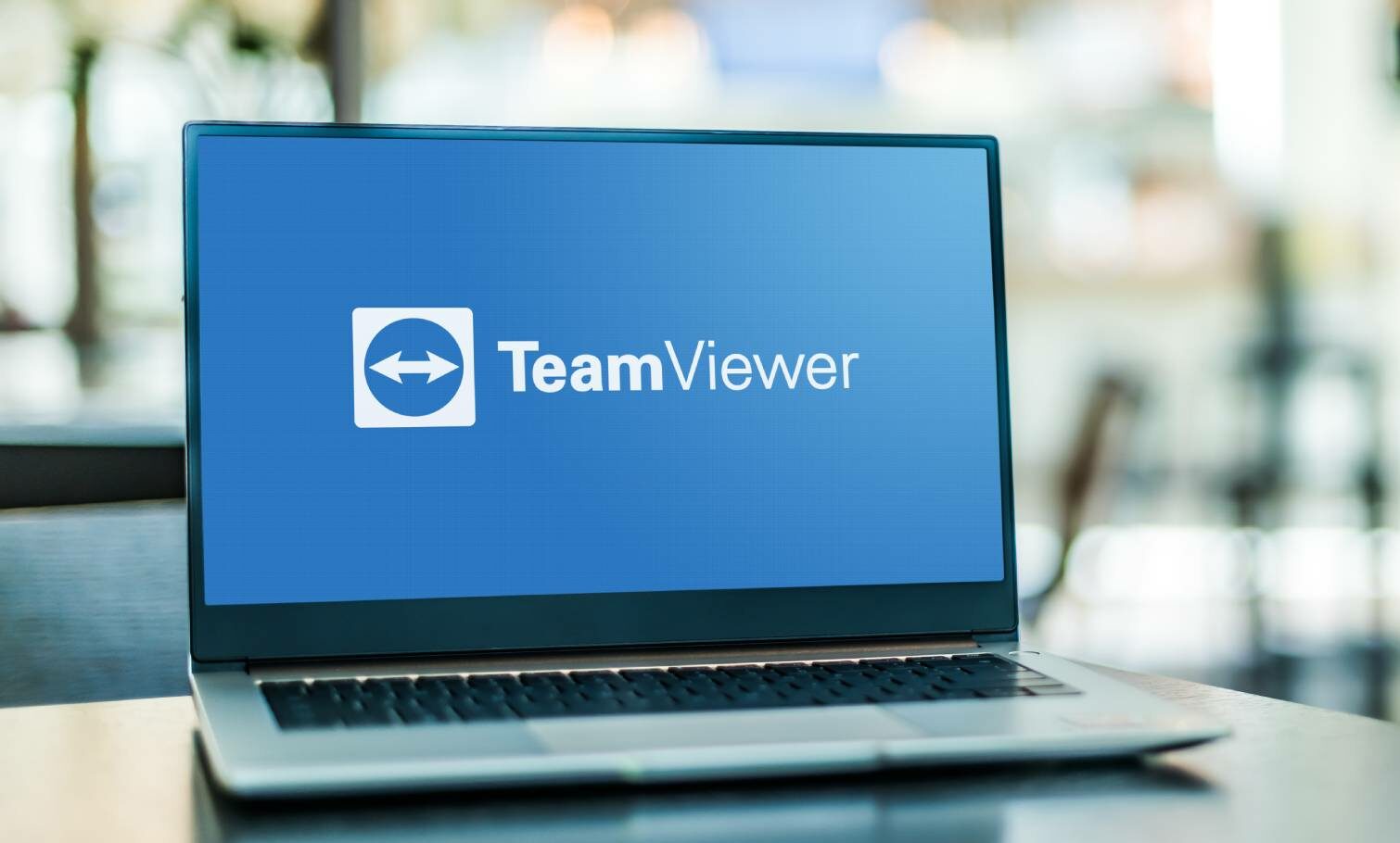 Bild på en dator med Team Viewer på skärmen. LogSoft använder sig av Team Viewer i support, utbildning samt demo-syfte.